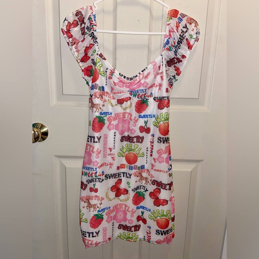 SHEIN Multicolor Graphic Print Dress